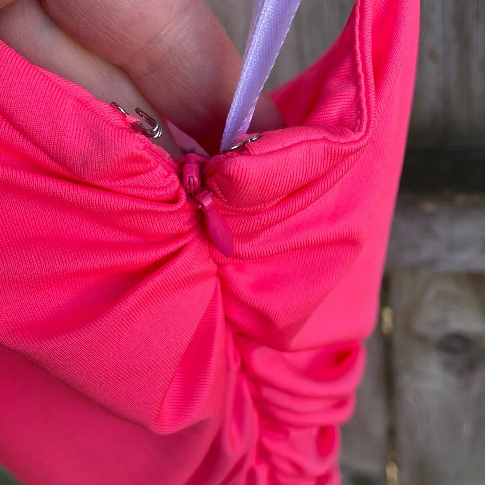 superdown Hot Pink Ruched One-Shoulder Mini Dress - Picture 9 of 15
